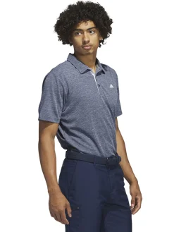 Adidas Drive Heather Polo Shirt - Collegiate Navy