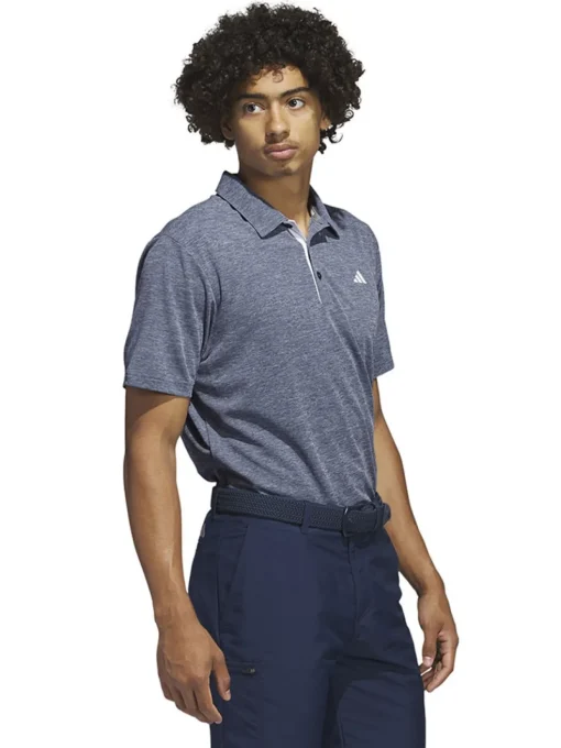 Adidas Drive Heather Polo Shirt - Collegiate Navy
