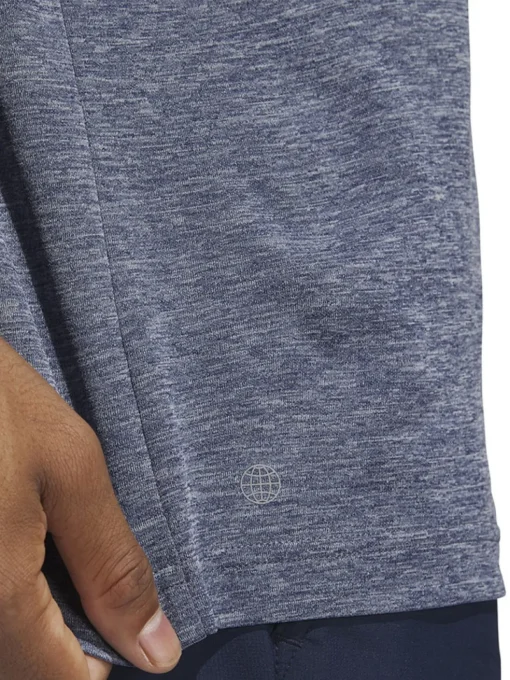 Adidas Drive Heather Polo Shirt - Collegiate Navy