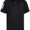 Adidas Jr Boy'S 3-Stripes Polo Shirt - Black