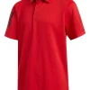 Adidas Jr Boy'S 3-Stripes Polo Shirt - Collegiate Red