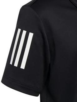 Adidas Jr Boy'S 3-Stripes Polo Shirt - Black