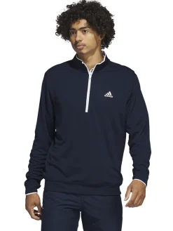 Adidas Quarter-Zip Pullover - Collegiate Navy/White