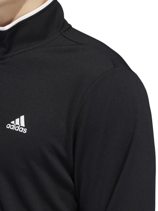 Adidas Quarter-Zip Pullover - Black/White