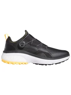 Adidas Solarmotion Boa Golf Shoes - Core Black/Dark Silver Met./Solar Gold
