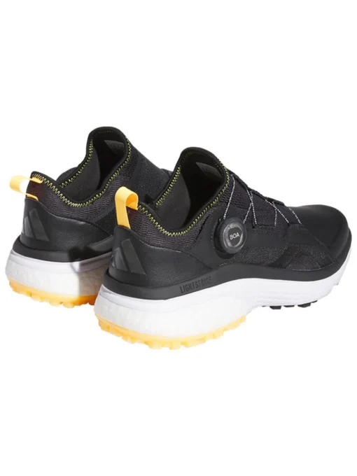 Adidas Solarmotion Boa Golf Shoes - Core Black/Dark Silver Met./Solar Gold