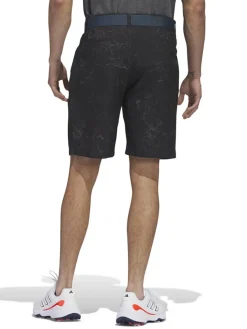 Adidas Ultimate365 Print Golf Shorts - Black/Grey Three