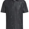 Adidas Ultimate365 Print Polo Shirt - Black