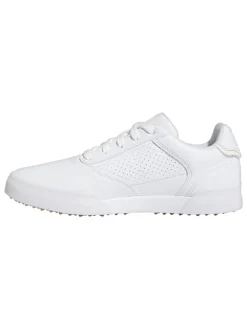 Adidas Women'S Retrocross Spikeless Golf Shoes - Ftwr White/Sand Strata/Gum
