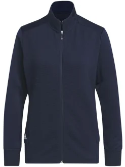 Adidas Women'S Textured Full-Zip Jacket - Collegiate Navy