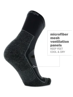 Balega Blister Resistant Crew Socks - Grey/Black