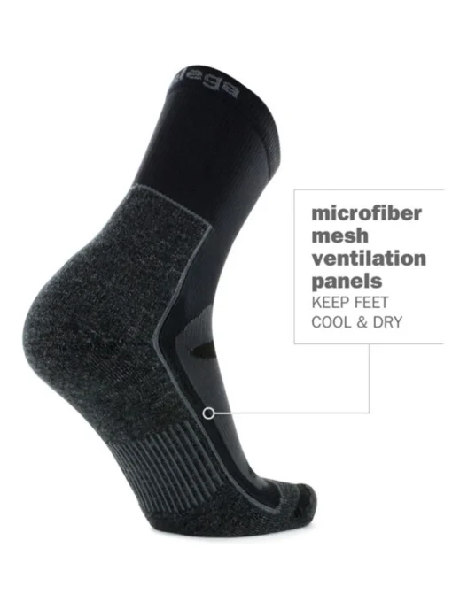 Balega Blister Resistant Crew Socks - Grey/Black