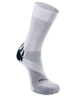 Balega Enduro V-Tech Crew Socks - White/Midgrey