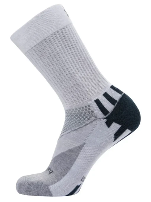 Balega Enduro V-Tech Crew Socks - White/Midgrey