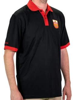 Bush Chook Shield Polo - Black