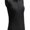 Callaway Women'S Sleeveless Knit Polo - Caviar