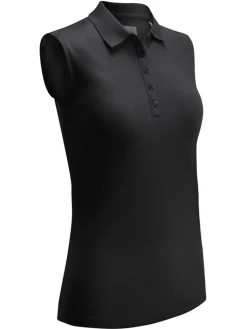 Callaway Women'S Sleeveless Knit Polo - Caviar