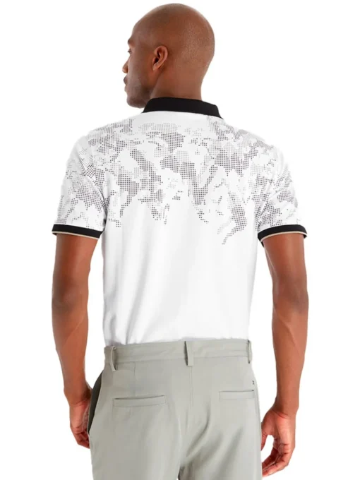 Calvin Klein Nashua Printed Polo - White/Black