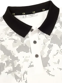 Calvin Klein Nashua Printed Polo - White/Black
