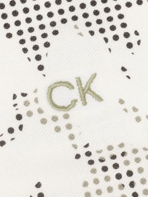 Calvin Klein Nashua Printed Polo - White/Black