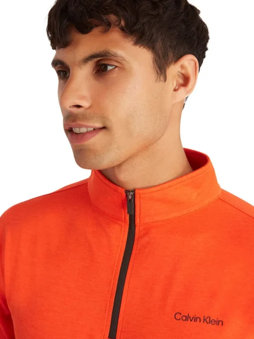 Calvin Klein Newport Half Zip - Spicy Orange