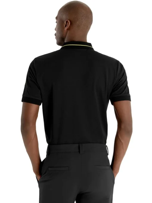 Calvin Klein Whitman Zipped Polo - Black