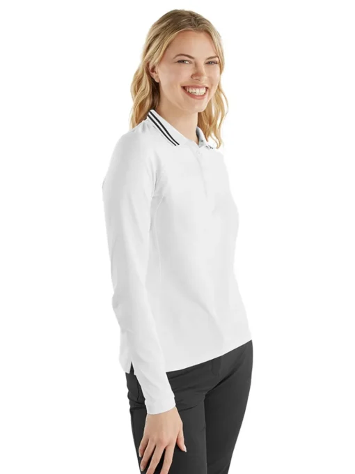 Calvin Klein Women'S Blair Long Sleeve Polo - White