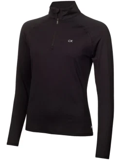 Calvin Klein Women'S Bolina 1/4-Zip Mid-Layer - Black