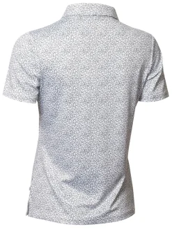 Calvin Klein Women'S Crackle Polo - White/Navy