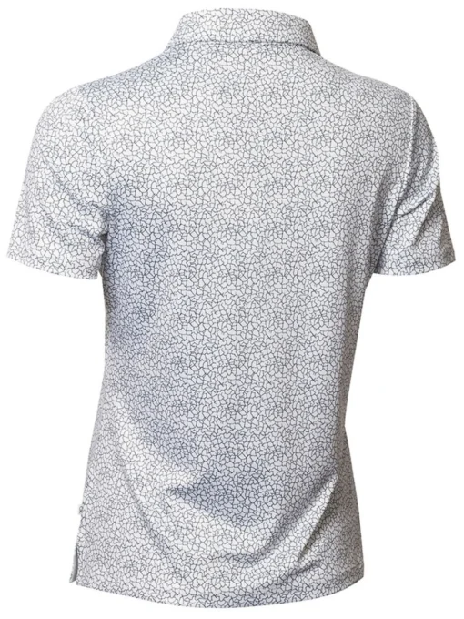 Calvin Klein Women'S Crackle Polo - White/Navy