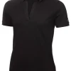 Calvin Klein Women'S Jenny Open Neck Polo - Black