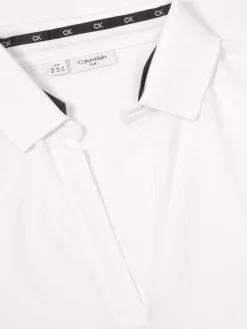 Calvin Klein Women'S Jenny Open Neck Polo - White