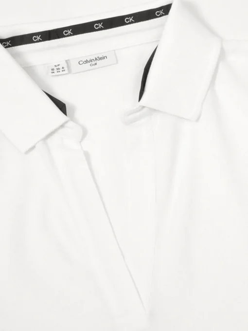 Calvin Klein Women'S Jenny Open Neck Polo - White