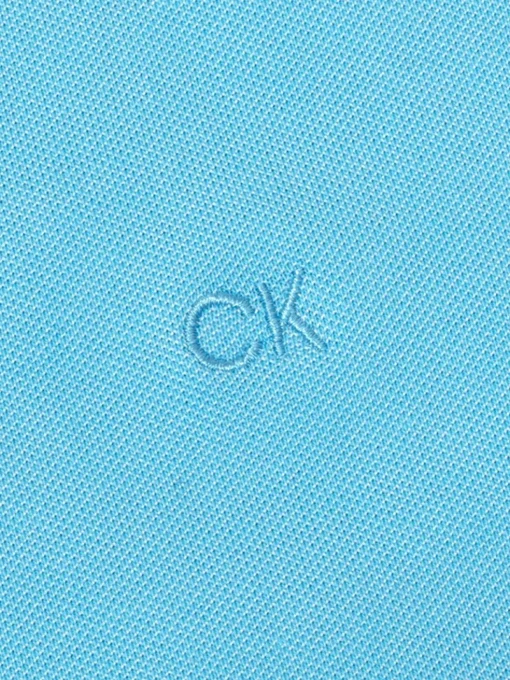 Calvin Klein Women'S Sleeveless Performance Cotton Pique Polo - Heritage Blue