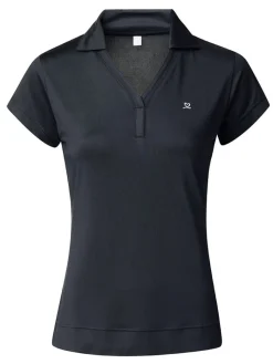 Daily Sports W Anzio Cap Sleeve Polo - Navy
