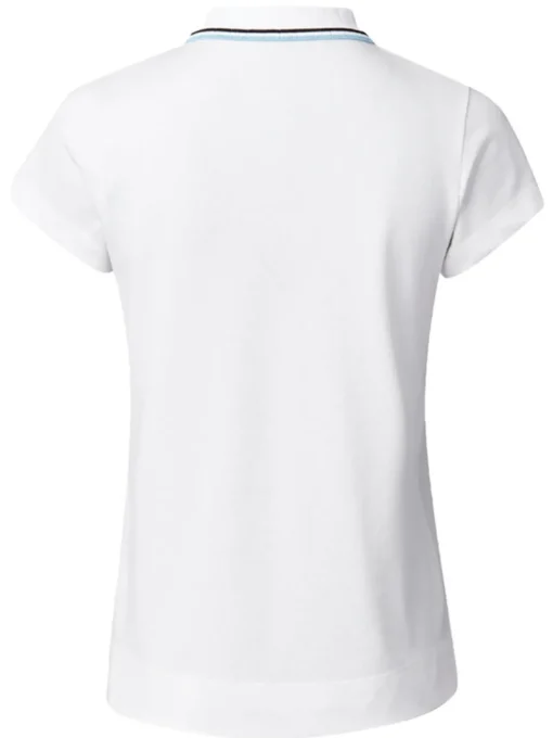 Daily Sports W Candy Cap Sleeve Polo Shirt - White