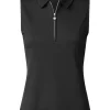 Daily Sports W Peoria Sleeveless Polo Shirt - Black