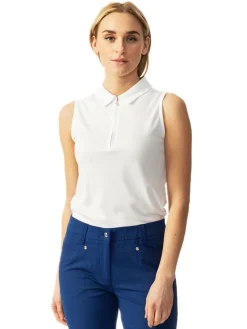 Daily Sports W Peoria Sleeveless Polo Shirt - White