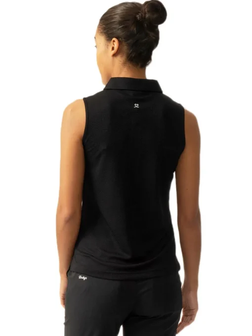 Daily Sports W Peoria Sleeveless Polo Shirt - Black