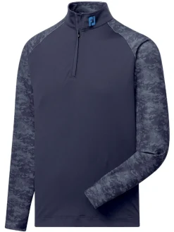 Footjoy Camo Colour Block Midlayer (Athletic Fit) - Navy