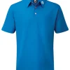 Footjoy Junior Solid Pique Polo - Cobalt