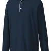 Footjoy Long Sleeve Sun Protection Polo - Navy