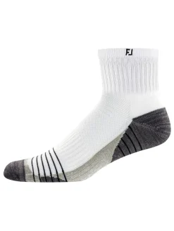 Footjoy Techsof Tour Quarter Golf Socks - White