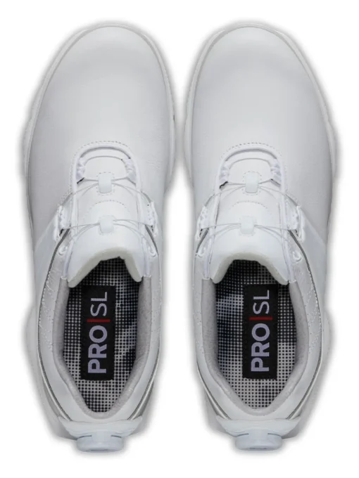 Footjoy Women'S Pro Sl Boa '22 Golf Shoes - White/Silver