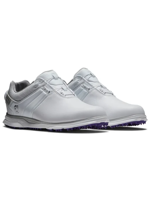 Footjoy Women'S Pro Sl Boa '22 Golf Shoes - White/Silver