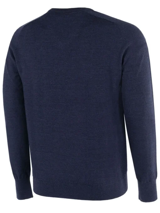 Galvin Green Carl V-Neck Sweater - Navy Melange