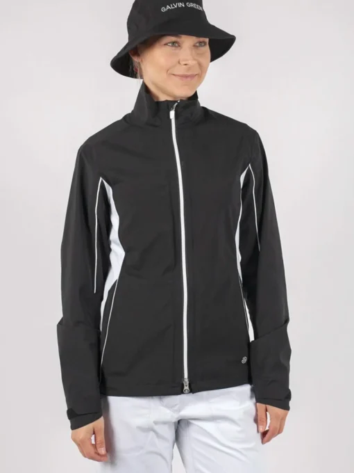Galvin Green Women'S Aila Gore-Tex Paclite Rain Jacket - Black/White
