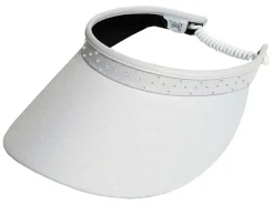 Glove It Bling Crystal Coil Visor - White
