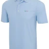 Greg Norman Classic Pique Shark Polo - Blue Shore