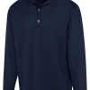 Greg Norman Freedom Long Sleeve Polo - Navy